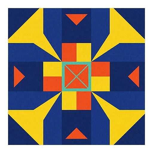Vibrant Abstract Geometric Pattern
