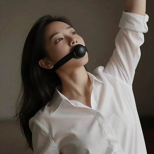 Mysterious Woman in Dim Light