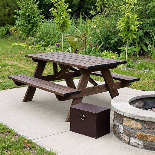 Outdoor Picnic Area with Fire Ring