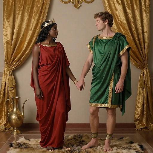 Dramatic Roman Scene with Diverse Figures