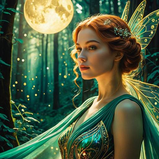 Ethereal Forest Fairy with Moonlight Glow Ethereal Forest Fairy with Moonlight Glow