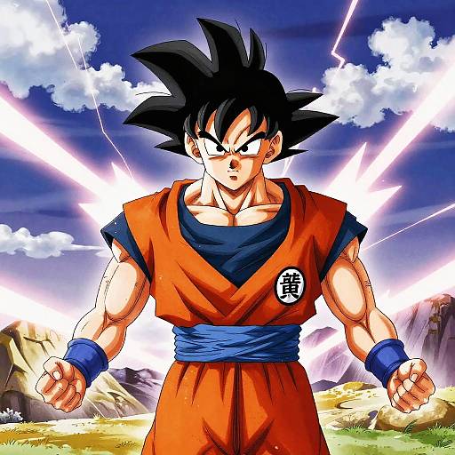 Goku and Gohan Fusion Power Up