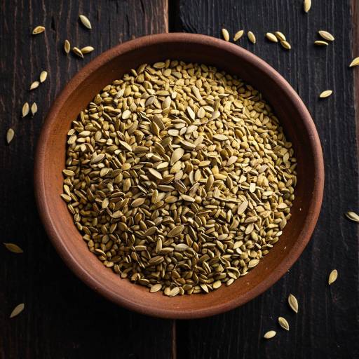 Fenugreek Seeds in Rustic Clay Bowl