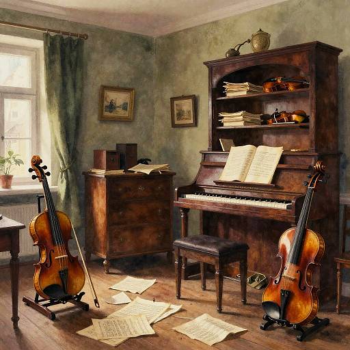 Early 20th Century Czech Violinist's Room