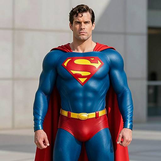 Photorealistic Superman Costume Portrait