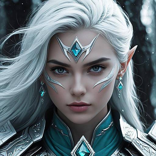 Mystic Elf Ranger with Crystal Tiara