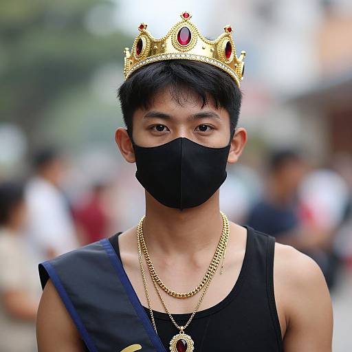 Male in Trademark Masskara Costume