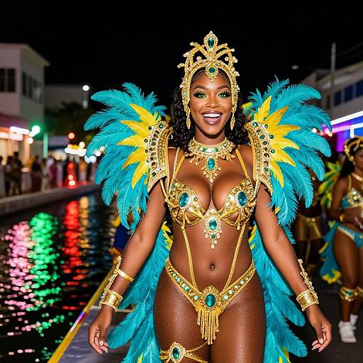 Glamorous Caribbean Carnival Queen