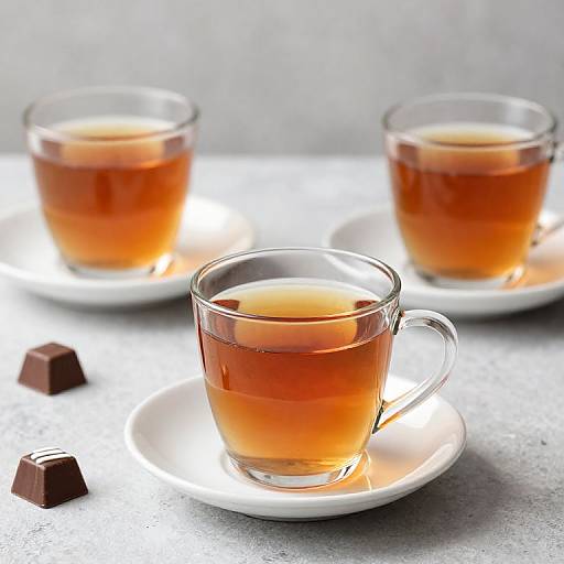 Photorealistic Hot Tea with Chocolate