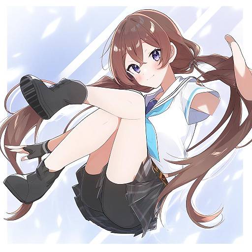 Illustration of Arihara tsubasa, cinderella series in the style of Takeshima eku