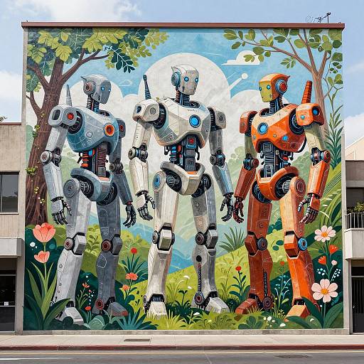 Robotic Nature Harmony Mural