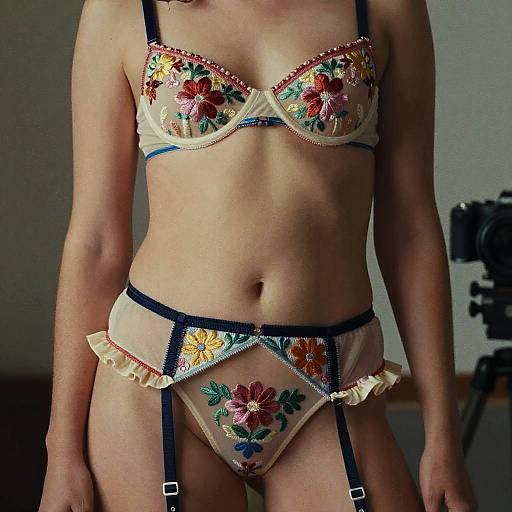 Ultra-Realistic Smug Woman in Lingerie