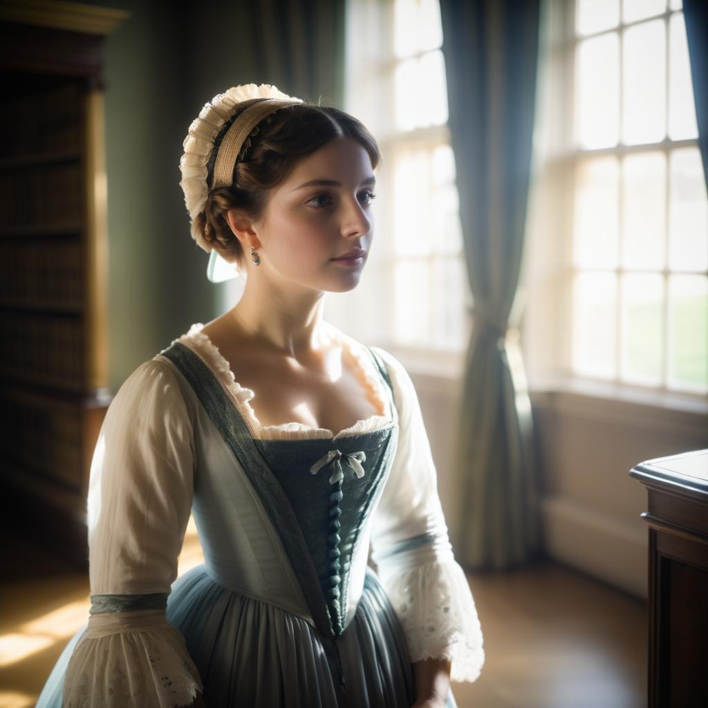 Nostalgic Jane Austen Portrait in Soft Focus