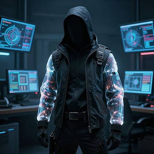 Sci-Fi Fiber Optic Hacker Jacket
