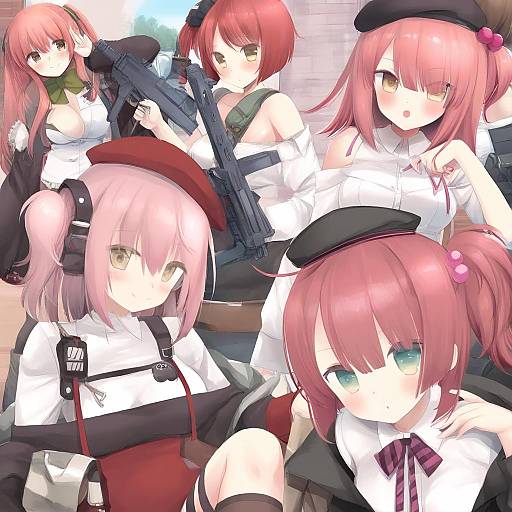 Illustration of Mp7 (girls' frontline), girls' frontline in the style of Miyasu risa