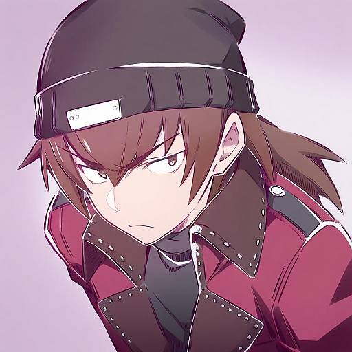 Illustration of Aragaki shinjirou, persona in the style of Tsukareta san