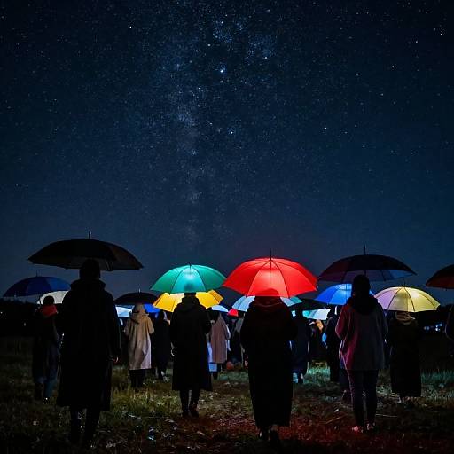 Starlit Umbrella Soul Procession
