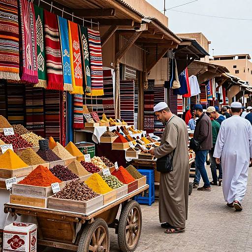 Vibrant Moroccan Market Scene