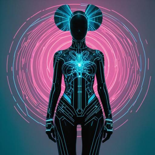 Futuristic Cybernetic Self-Portrait