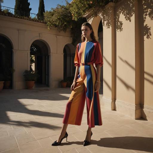 High Fashion Portrait in Mediterranean Villa