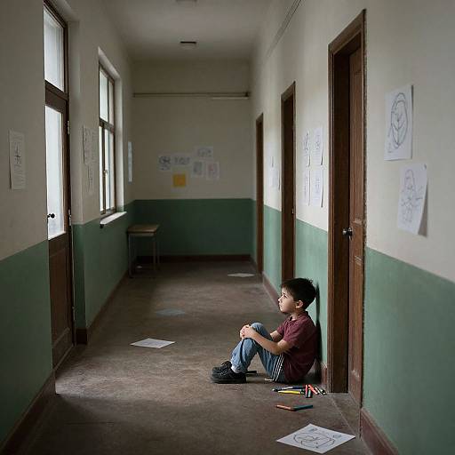 Nostalgic Liminal Childhood Corridor