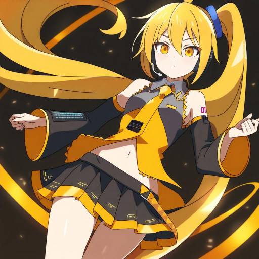 Illustration of Akita neru, vocaloid in the style of Asatsuki (fgfff)