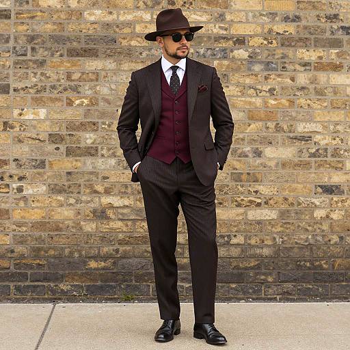 Stylish Man in Gatsby-Inspired Outfit