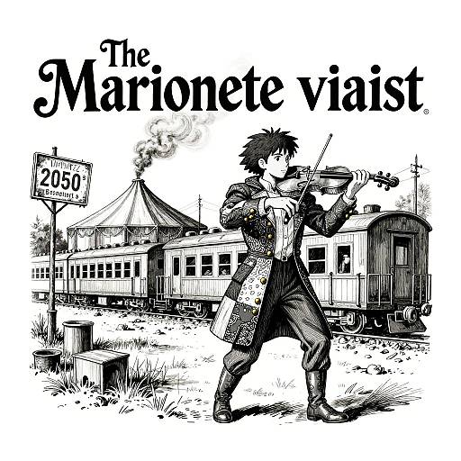 The Marionette Violinist Vintage Circus Train