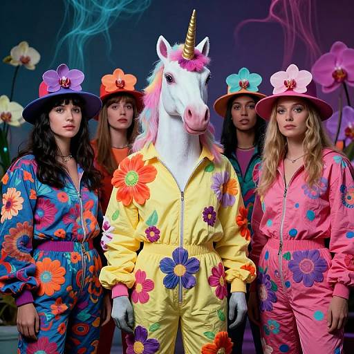 1990s Psychedelic Unicorn Cinema Still