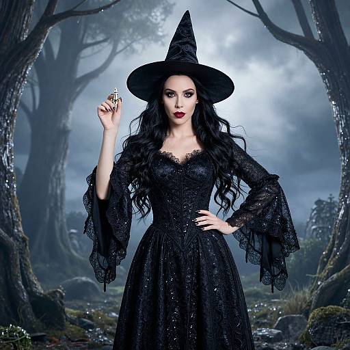 Wicked Witch Costume Pose