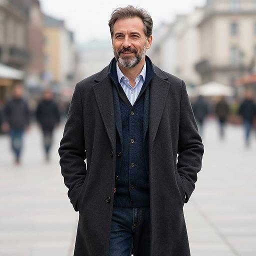 Sophisticated Layered Style for Mature Men