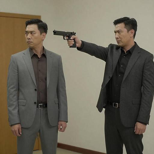 Dramatic Standoff Between Two Men