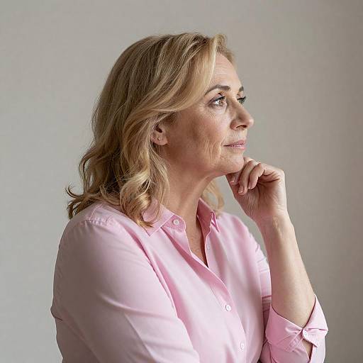 Contemplative Woman in Soft Lighting