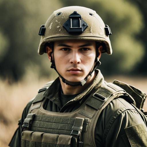 Young Soldier Wearing Tactical Gear