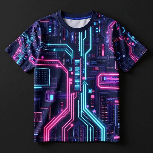 Futuristic Digital AI T-Shirts Design