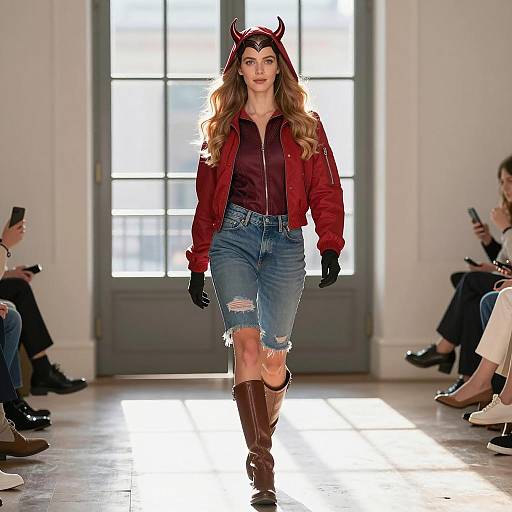 Photorealistic Scarlet Witch Casual Fashion