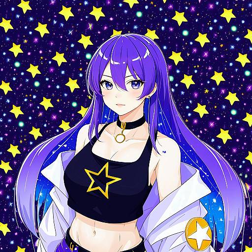 Illustration of Moona hoshinova (1st costume), hololive in the style of Shigatake