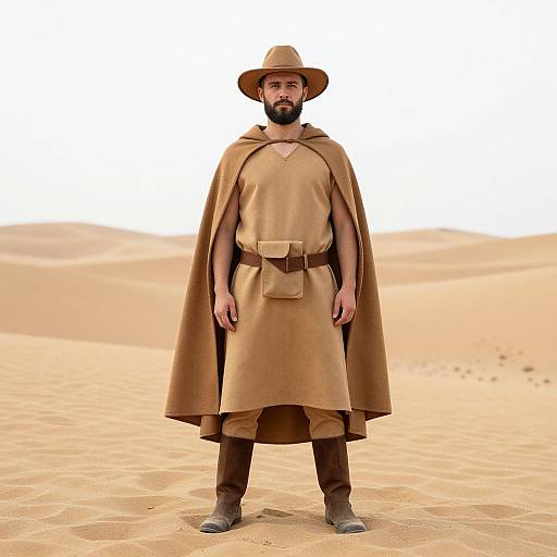 Bearded Man in Desert Costume