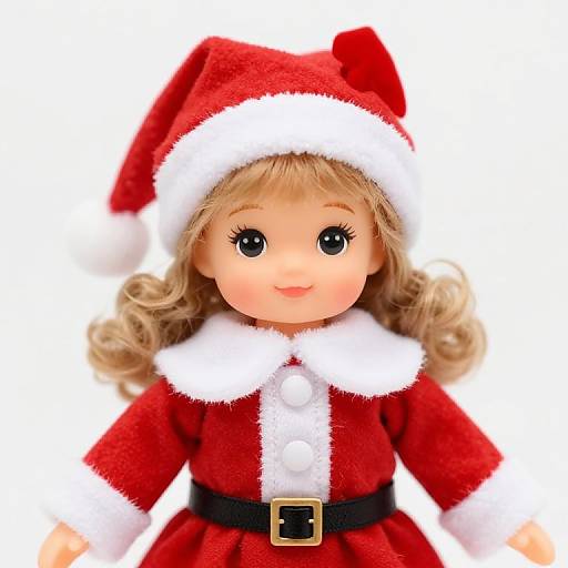 Female Santa Claus Doll with Bow