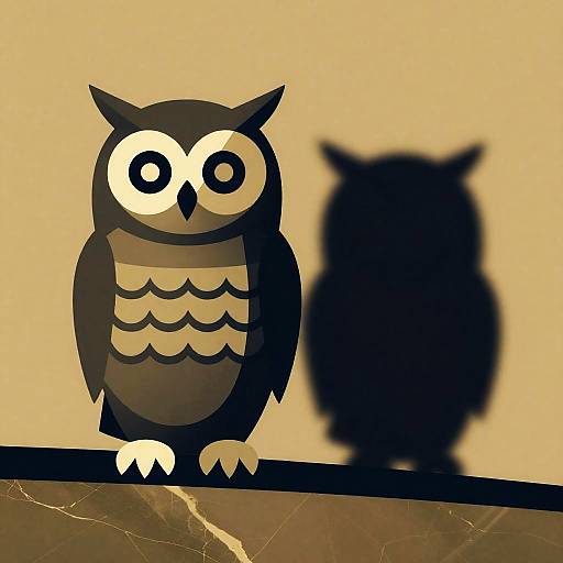 Heistcore Owl in Gold and Azure