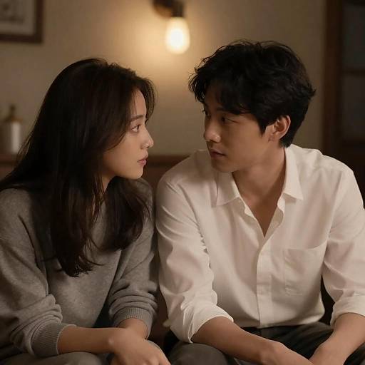 Warm Rustic Intimate Couple Portrait