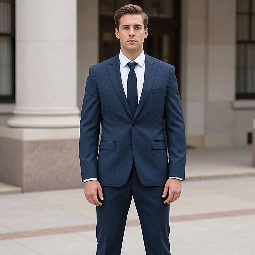 Man in Suit at Prom Venue