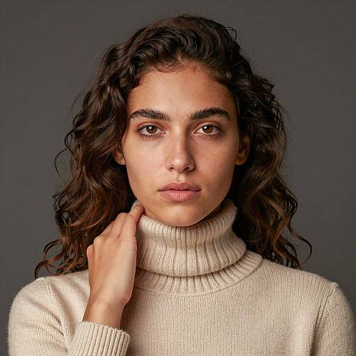 Portrait of a Young Woman in Beige