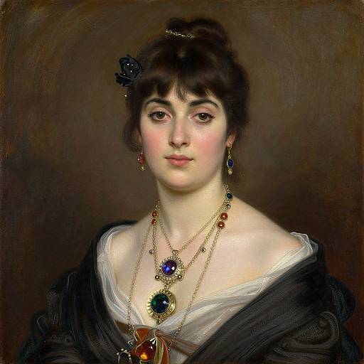 Classical Portrait with Elegant Detail
