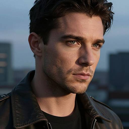 Hyper-Realistic Sigma Jawline Portrait