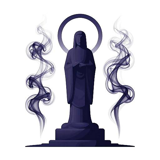 Mystical Smoke Fabric Monument Design