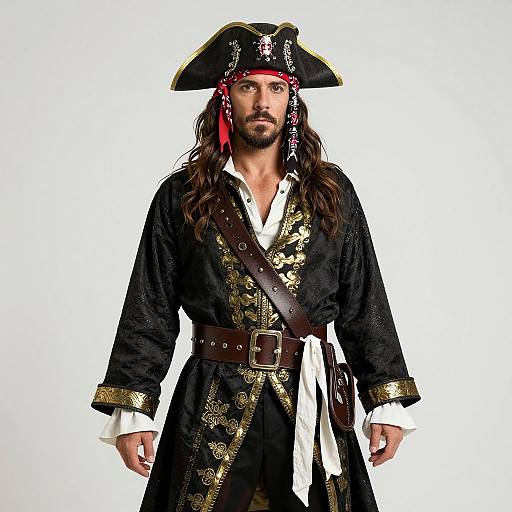 Traditional Pirate Costume with Bandanna