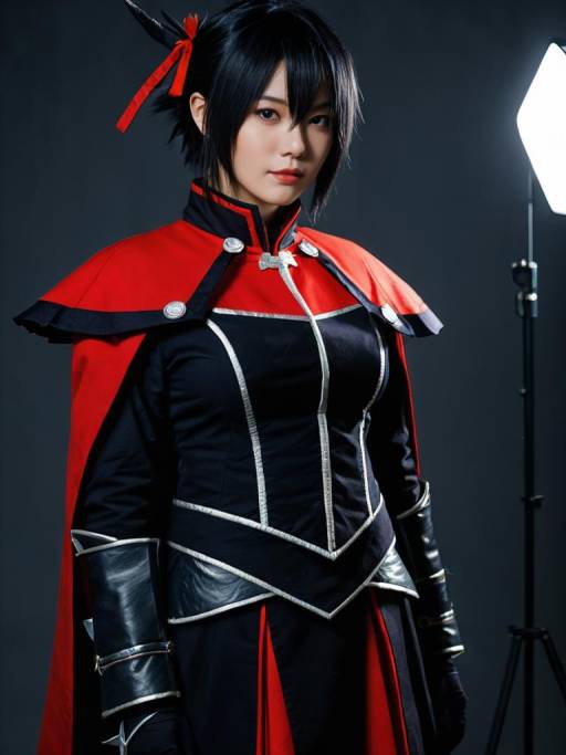 Woman in Guren Cosplay Costume