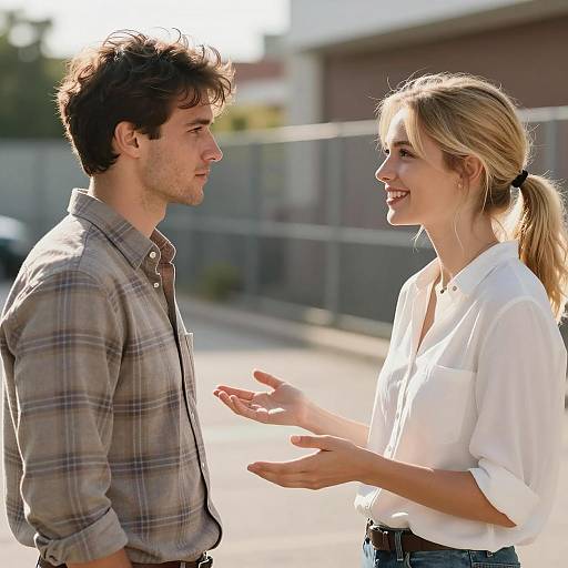 Outdoor Interaction Between Two People