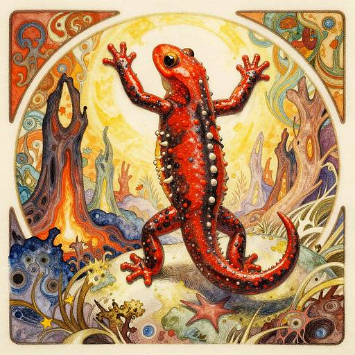 Legendary Dancing Scarlet Salamander